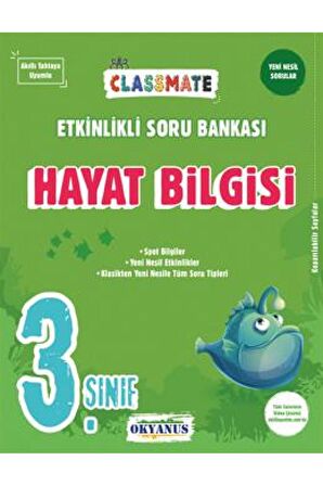 3. Sınıf Classmate Hayat Bilgisi Etkinlikli Soru Bankası