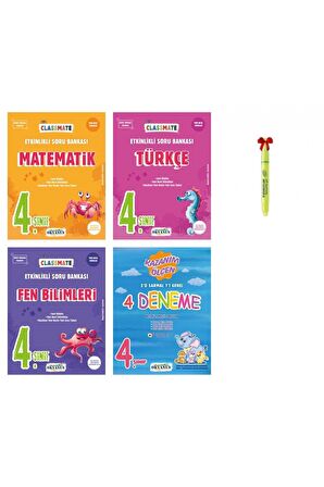 4.Sınıf Classmate Matematik Türkçe Fen Bilimleri 4'lü Deneme