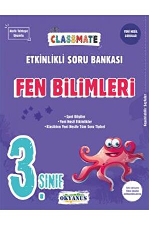 3. Sınıf Classmate Fen Bilimleri Etkinlikli Soru Bankası