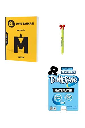 LGS 8.Sınıf Matematik Soru Bankası ve Bumerang Mat Deneme