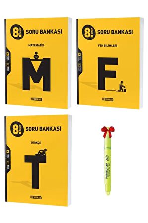 LGS 8.Sınıf Matematik Fen Bilimleri ve Türkçe Soru Bankası
