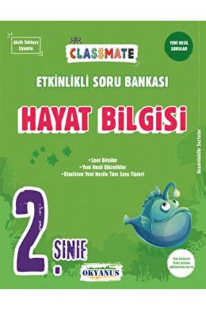 2. Sınıf Classmate Hayat Bilgisi Etkinlikli Soru Bankası