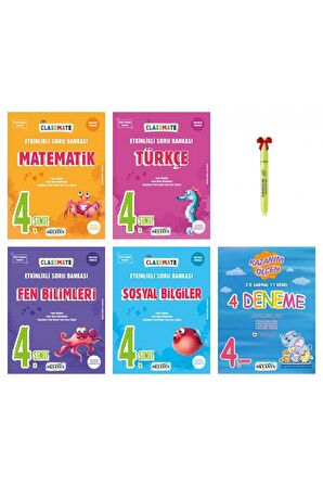 4.Sınıf Classmate Matematik Türkçe Fen Sosyal  4'lü Deneme