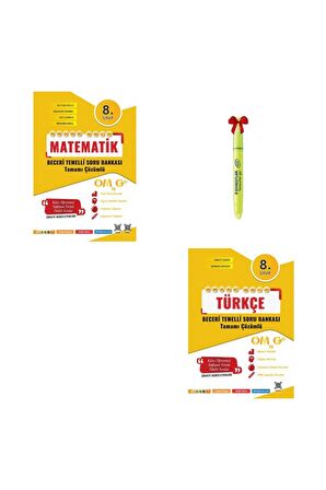 LGS 8.Sınıf Beceri Temelli Matematik ve Türkçe Soru Bankası