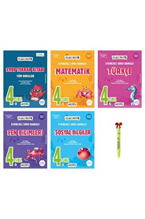 4.Sınıf Classmate Evde Tekrar Kitabı Matematik Türkçe Fen Sosyal
