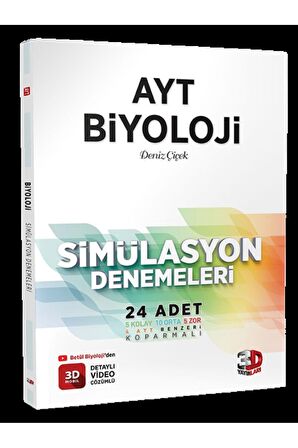 AYT Matematik+Fizik+Kimya+Biyoloji Deneme Tamamı Video Çözümlü