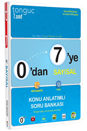 Tonguç 0'dan 7'ye Sayısal Konu Anlatımlı Soru Bankası