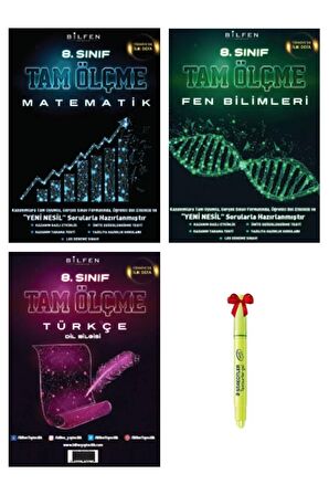 LGS 8.Sınıf Tam Ölçme Matematik Fen  ve Türkçe Soru Bankası