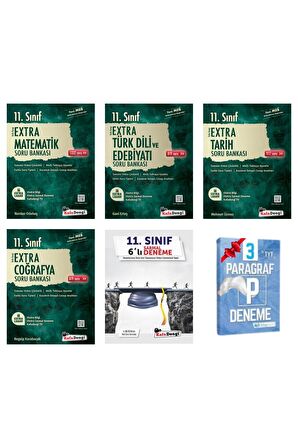 11.Sınıf Extra Matematik Edebiyat Tarih ve Coğrafya Soru Bankası+Sarmal Deneme