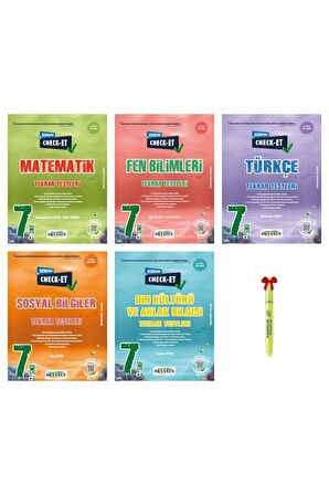 7.Sınıf CHECK-ET Matematik Fen Türkçe Sosyal Din Tekrar Testleri