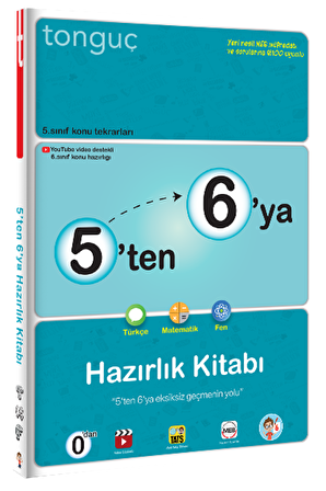 Tonguç 5'ten 6'ya Hazırlık Kitabı
