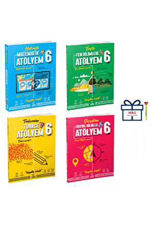 6.Sınıf Atölyem Serisi Set (Türkçe,Matematik,Fen Bilimleri,Sosyal)