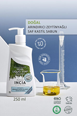 Incia Zeytinyağlı Arındırıcı Doğal Sıvı Sabun 250 ml