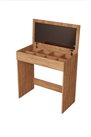 DF02114 Kapaklı Aynalı Bölmeli Makyaj Masası