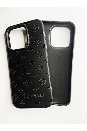 İphone 15 Pro Max Uyumlu Logolu İçi Kadife Telefon Kılıfı