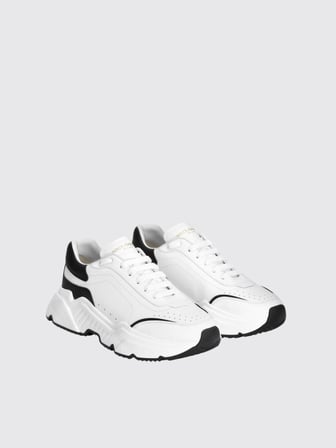 Daymaster White Sneakers In Nappa Calfskin
