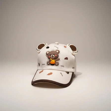 Kitti 5-8 Yaş Unisex Bebek & Çocuk Aksesuarlı Yazlık Şapka