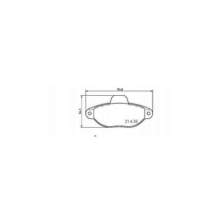 FREN BALATA PUNTO II 04= 1.2 8V ÖN