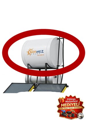 Solar Silindirik Galvaniz 500 LT Soğuk Su Deposu (Güneş Enerjisine UYUMLU)