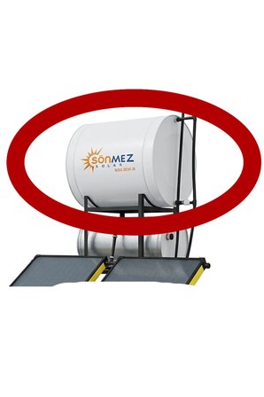 Silindirik Galvaniz 1 TONLUK Soğuk Su Deposu (Güneş Enerjisine UYUMLU)