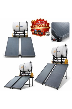 Solar Krom Basınçlı 2 Kollektörlü Güneş Enerjili Su Isıtma Sistemi (KAPALI DEVRE BASINÇLI)