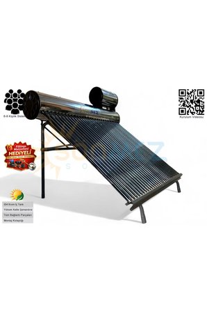 Solar 36x Krom Basınçlı Vakum Tüplü Güneş Enerji Sıcak Su Sistemi (KAPALI DEVRE)