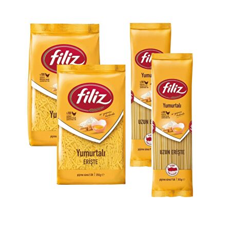 Yumurtalı Erişte Seti 4'lü