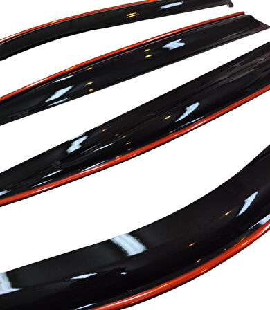 Toyota Auris Kırmızı Kromlu Cam Rüzgarlığı 2007-2012 Arası