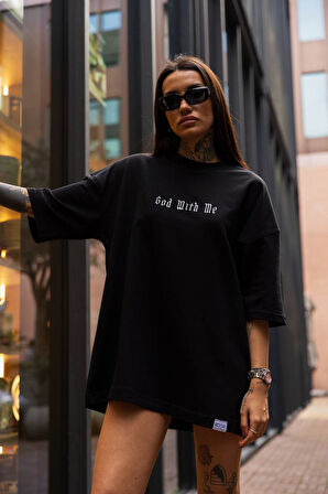 God With Me Oversize Unisex T-Shirt