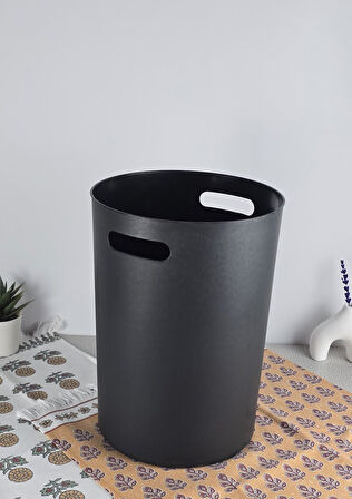 Poşet Göstermeyen Çöp Kovası - 2 Parça Plastik Çöp Kovası - Banyo, Mutfak - 8 Litre