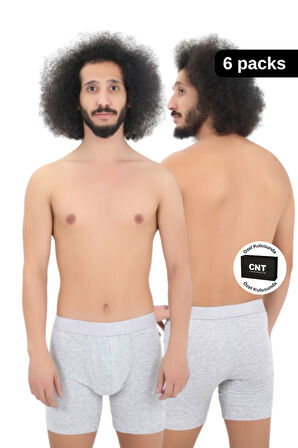 Erkek Uzun Paça Likralı 6'lı Boxer Premium Paket 