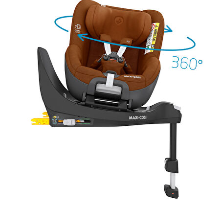 Maxi Cosi Pearl 360 i-Size Car Seat – Authentic Cognac