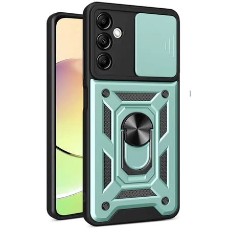 Samsung Galaxy S24 FE Pars Lens Yüzüklü Silikon - Yeşil