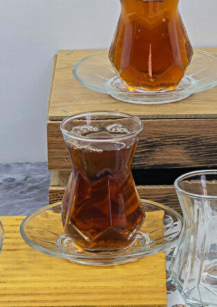 Lavinia 12 Parça Çay Seti - 6 Kişilik Çay Bardağı Takımı - 130 ML