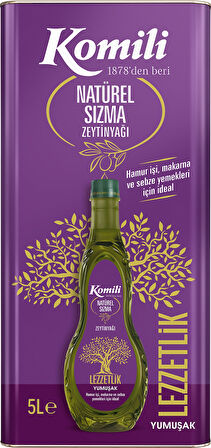 Komili Lezzetlik Yumuşak Natürel Sızma Zeytinyağı 5 L