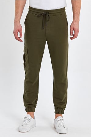 Erkek Lastikli Kargo Cepli Jogger Lacivert Pantolon