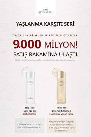 Cilde Aydınlık Görünüm Kazandıran Yaşlanma Karşıtı Esans Time Revolution The First Essence Enriched
