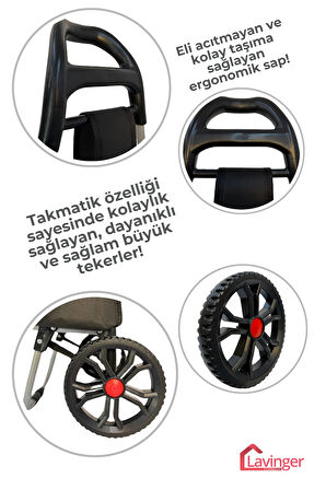58A Pazar Arabası Plus (Büyük Tekerli)