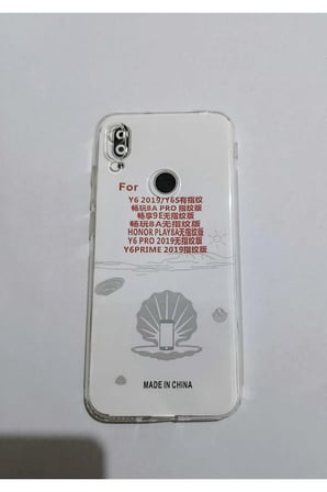 Huawei Y 2019 / Y6 PRO /Y6 PRİME /HONOR PLAY 8 Uyumlu Şeffaf Telefon Kılıf Modeli