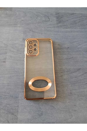 Samsung Galaxy A23 Kamera Lensli Altın Kılıf Modeli