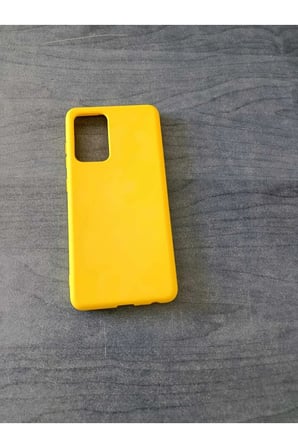 Samsung Galaxy A52 Sarı 1 Renkli Kılıf Modeli