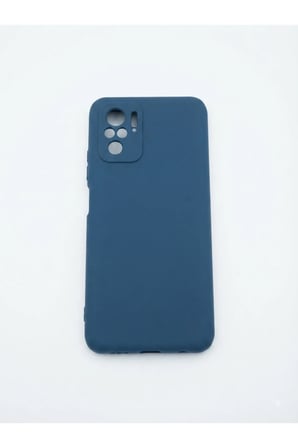 Redmi Note 10 (4G) / Note 10 S Lacivert Silikon Kılıf Modeli