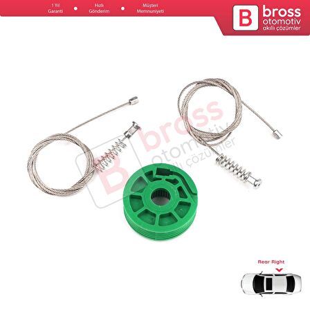 Audi A6 C5 4B 1997-2005 Allroad 4BH 4/5 Kapı 4B0839462 İçin Arka Sağ Cam Kriko Tamir Seti