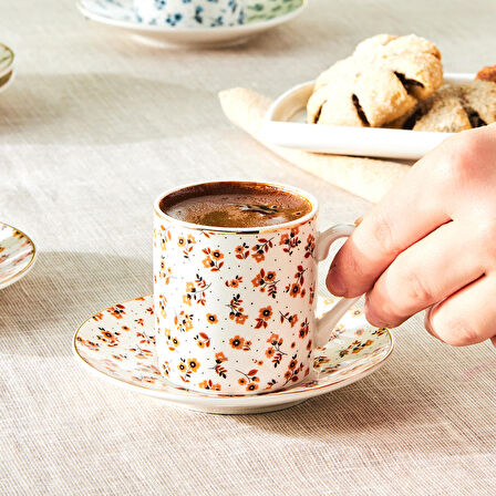 Karaca Suna 6 Kişilik Kahve Fincanı 90 ml
