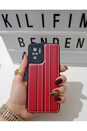 Xiaomi Redmi Note 10 Deri Desenli Kılıf Modeli