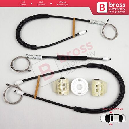 VW New Beetle 1997-2011 3-Kapı HB 1C0837655 İçin Elektrikli Ön Sağ veya Sol Cam Kriko Tamir Seti