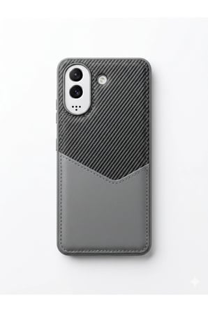 Redmi 13 C Gri Kartlıklı Kılıf