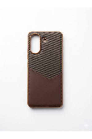 Redmi 13 C Kahve Kartlıklı Kılıf