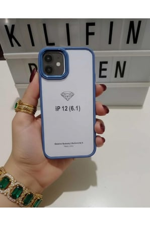 İphone 12 / 12 Pro Renkli Kenar Kılıf Modeli