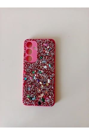Samsung S24 Fe taşlı simli kılıf modeli